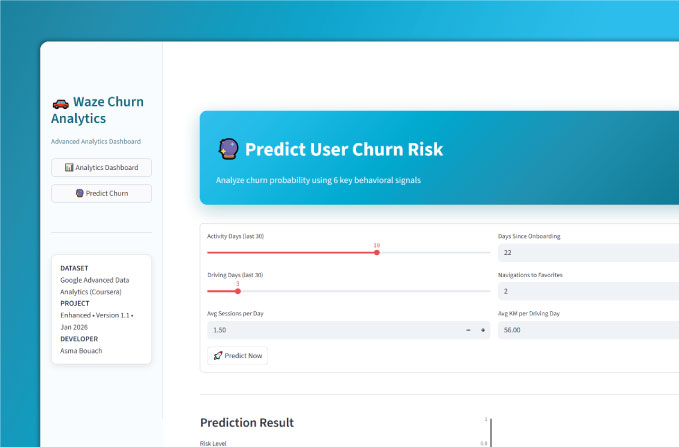 Waze Churn Prediction App